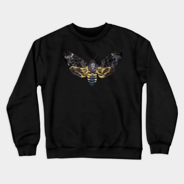 Deaths Head Crewneck Sweatshirt by Parks Place Art